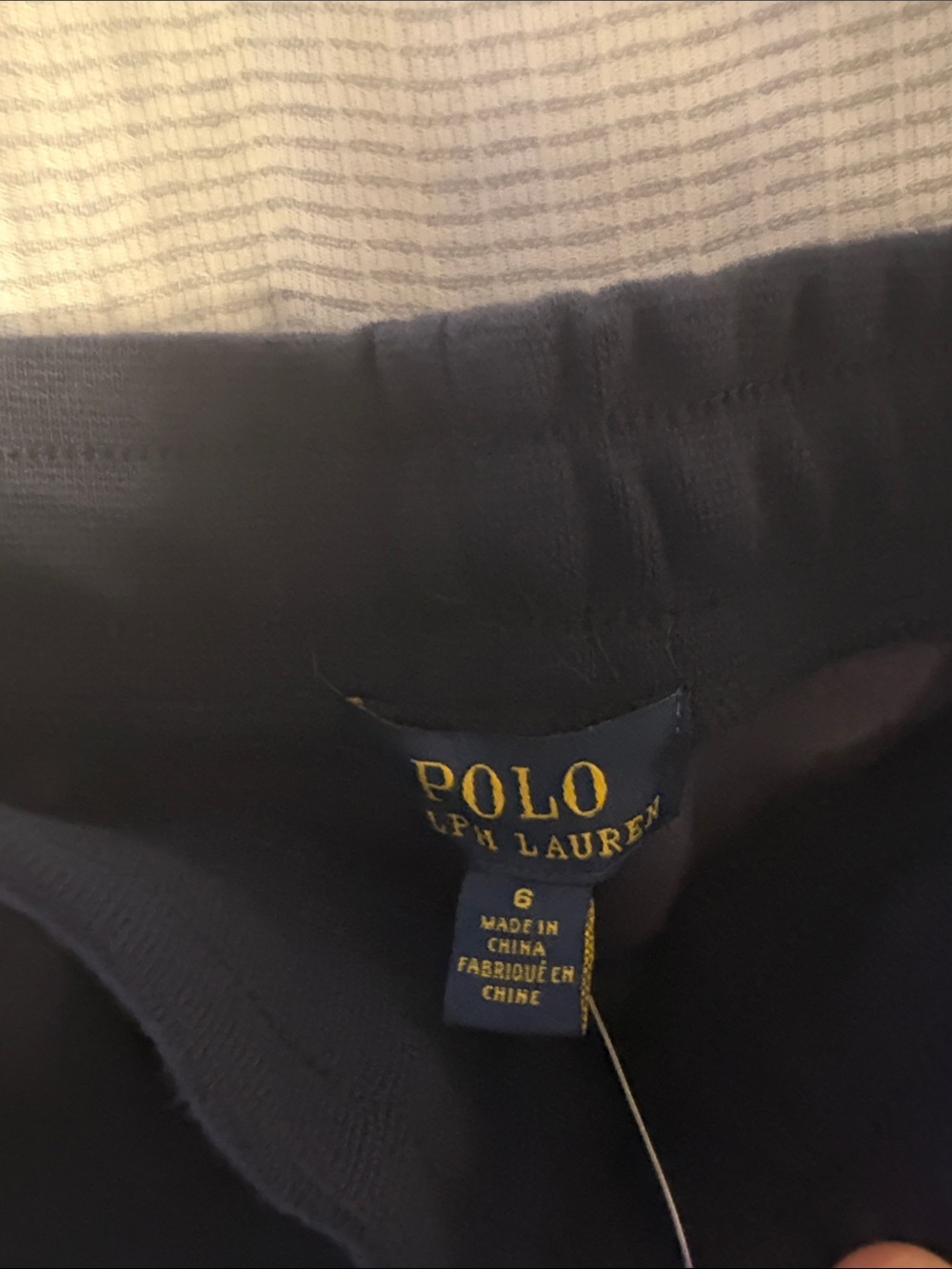 Polo by Ralph Lauren Navy Joggers with Red Pony - Picture 2 of 4